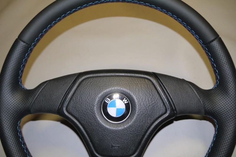 Bmw euro sports e31 e36 e34 e39 z3 m3 m5 8 new leather steering wheel m tricolor