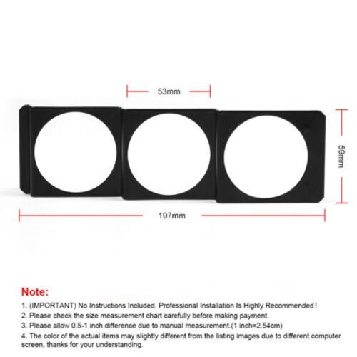 Bracket gauge holder metal parts pod panel radio single din tbq102259-bk