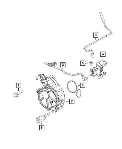 Genuine mopar vacuum tube 68490052aa