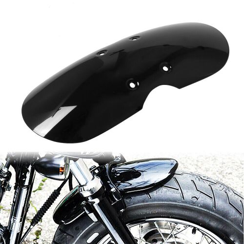 Motorcycle glossy black short front fender mudguard fits for bonneville t100