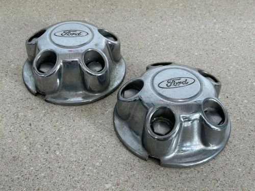 Ford ranger explorer crown center rim hub wheel cap lug cover chrome set (2)