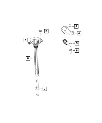 Genuine mopar ignition coil boot kit 68420587aa