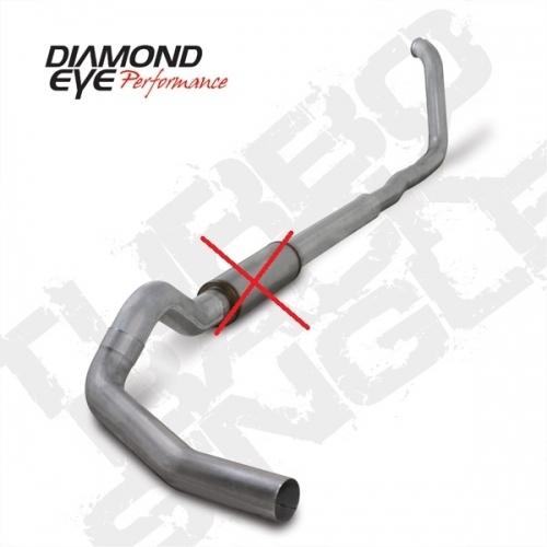 Diamond eye exhaust- 99-03 ford 5" alum-turbo back single (mufler delete)