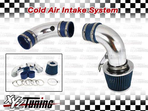 Blue 96-05 sonoma/hombre/bravada 4.3 v6 cold air intake induction kit+filter 3.5