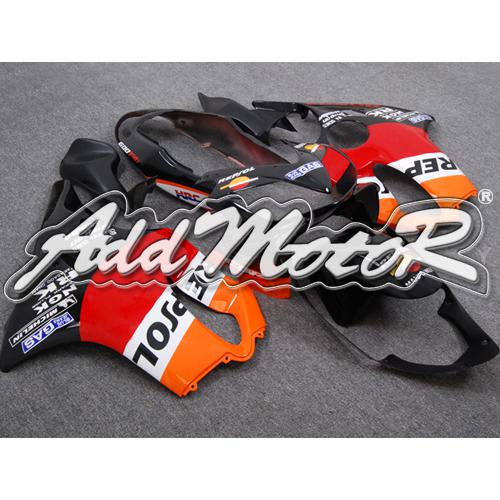 Injection molded fit cbr600 f4i 04-07 repsol orange black fairing 64n01