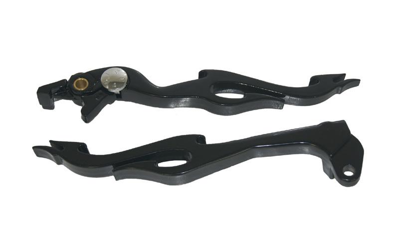 Flame brake clutch levers black for suzuki gsxr 600 750 1000 tl1000s vstorm 650