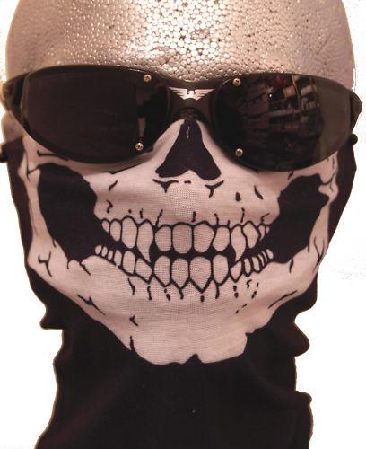 Skull design motorcycle biker face mask neck tube scarf