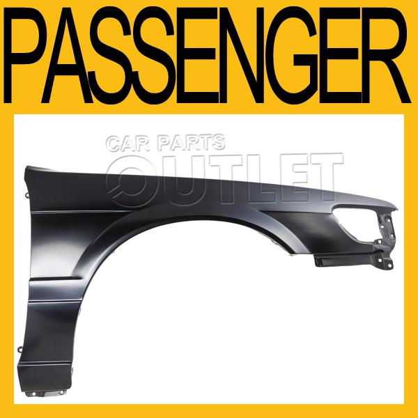 1990-1992 stanza passenger right front fender primered black steel replacement