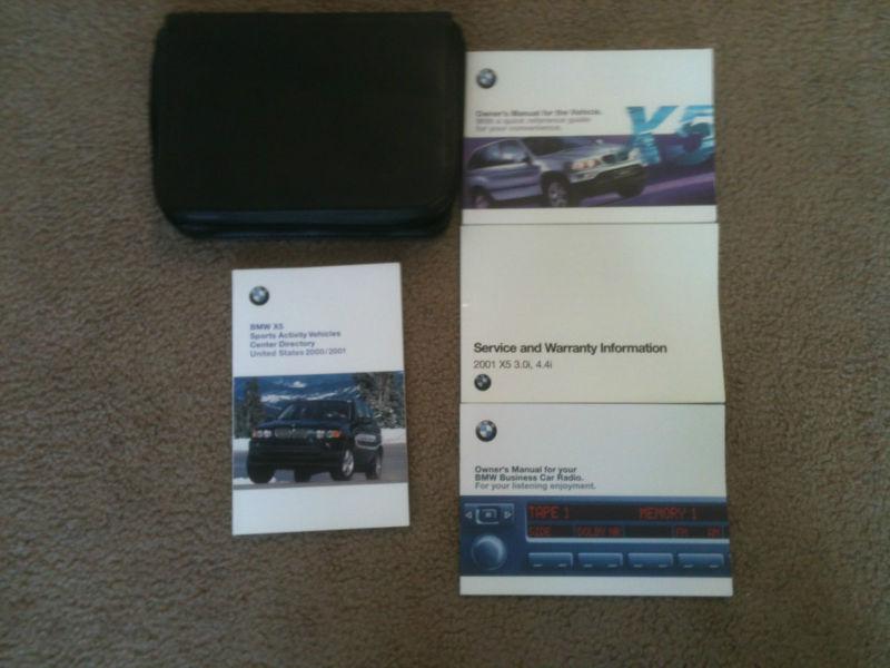 2001 bmw x5 3.0i 4.4i owners manual 