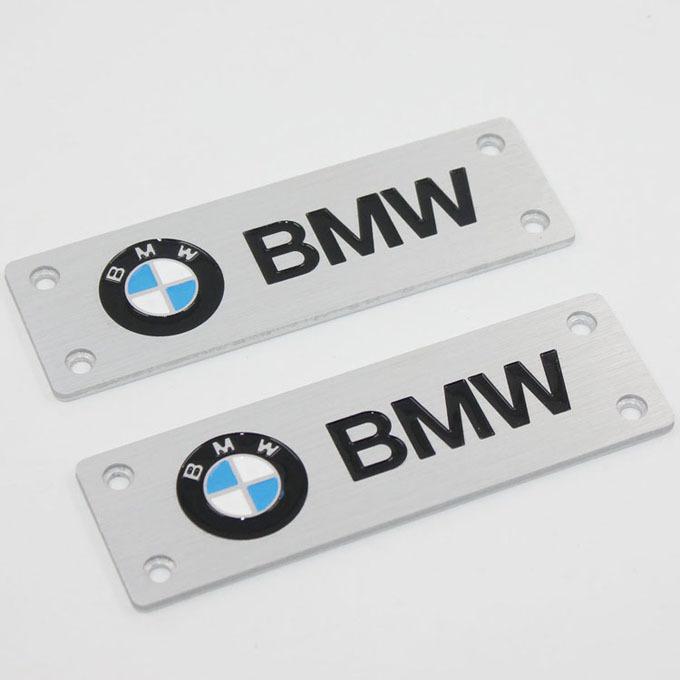 2pcs floor mat badge carpet emblem fit bmw x1 x3 x5 x6 z4 m3 m5 m6 5 6 7 series