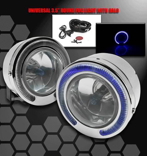 Universal bumper halo drl fog light lamp+bulb nissan pontiac scion subaru toyota