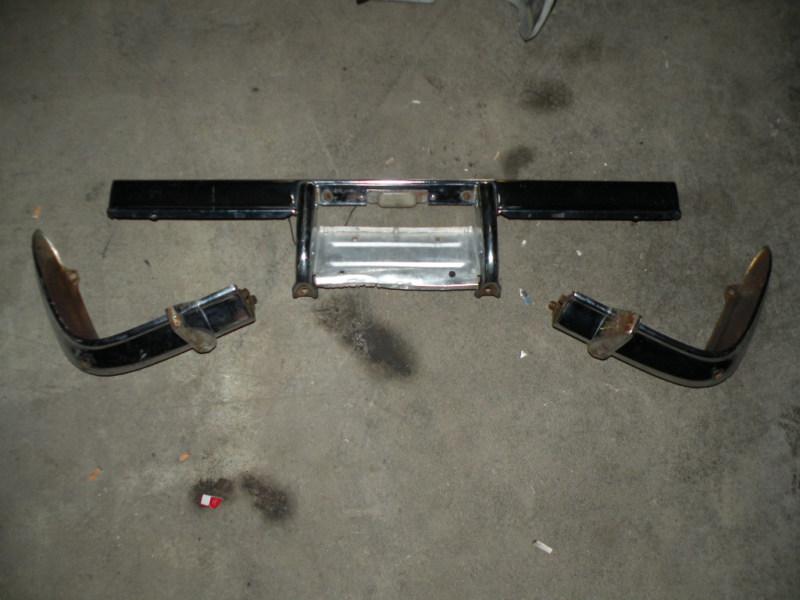 1961 chevy passenger rear bumper assembly   oem   3 piece