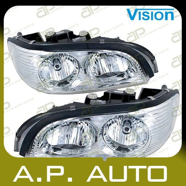 Pair head light lamp assembly 97-05 buick park avenue base ultra lh+rh new