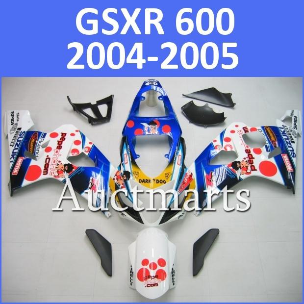 Fit suzuki 04 05 gsxr 750 gsxr 600 2004 2005 gsx-r fairing k4 bodywork h14 d03