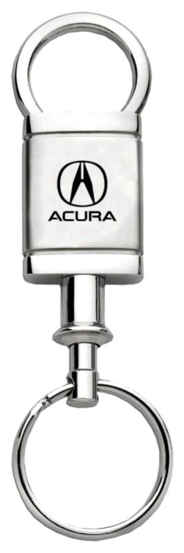 Acura satin-chrome valet keychain / key fob engraved in usa genuine