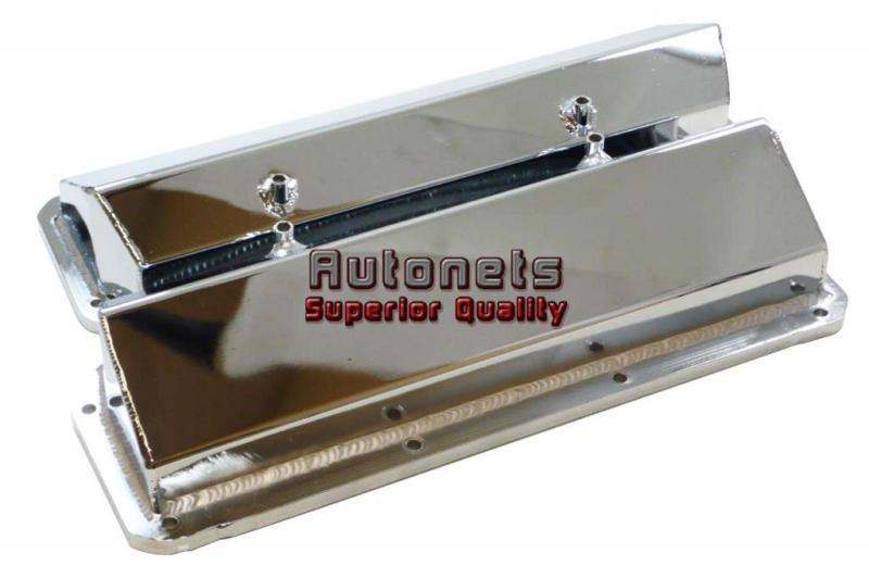 Sb ford chromed aluminum valve covers mustang 302 boss 351c 351m 400m hot rod