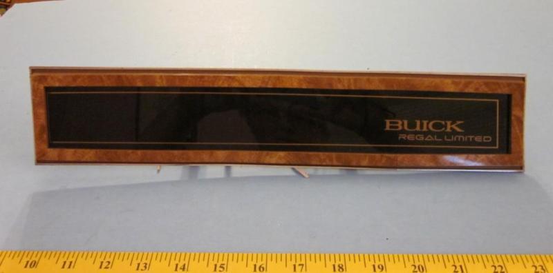 1981 - 1987 buick regal limited light up passenger dash plate