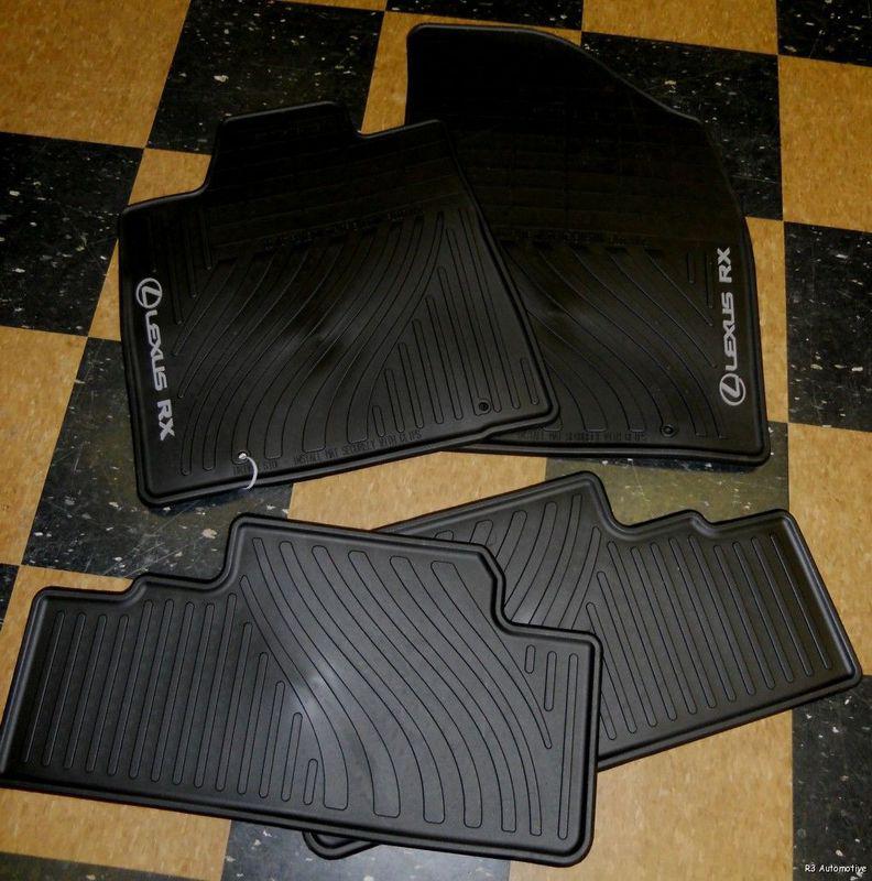 2010 to 2012 lexus rx350/rx450h rubber floor mats - real factory oem items!