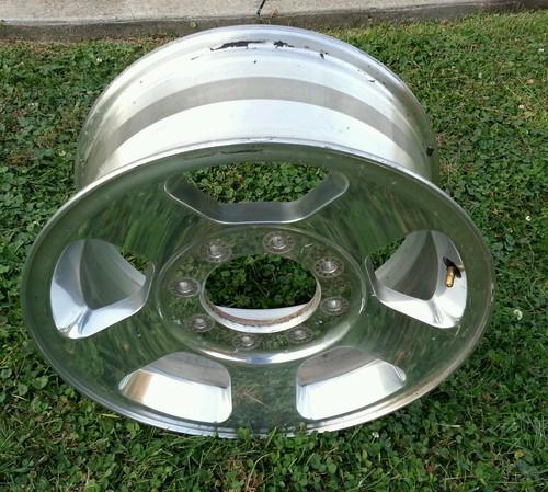 Ford f250 oem rim polished 5 spoke wheel super duty 8 lug aluminum 05 06 07 f350