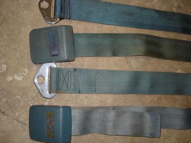  gto 442 gs chevelle  blue seat belts oem pair 1965  1966 1967 work