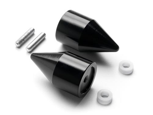 Black spike bar ends hand grip handlebar end caps for yamaha yzf r6 2006-2012