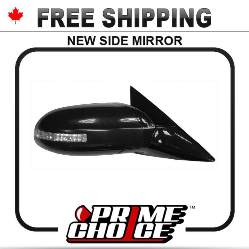 New power non heated passengers side view door mirror