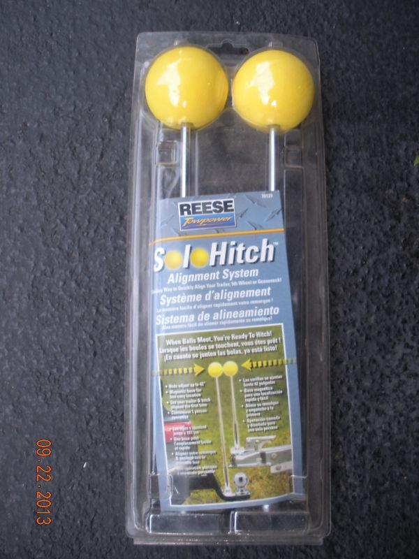 Reese solo hitch alignment system; hitch assist yellow magnetic balls