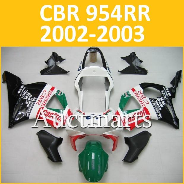 Fit honda 02 03 cbr954rr cbr 954 rr 2003 2004 fairing kit abs plastics f21 b12