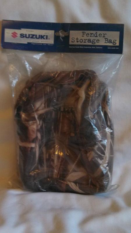 Camouflage suzuki fender storage bag #99950-65561 with suzuki logo