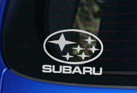 Subaru decal sticker logo sti wrx legacy 2.5rs wagon turbo jdm impreza gt subi
