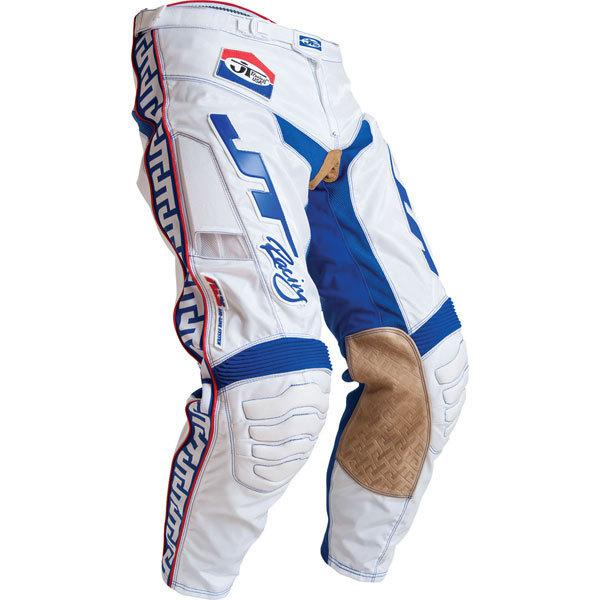 New jt racing mx pants size 42 white / blue 2012 close-out