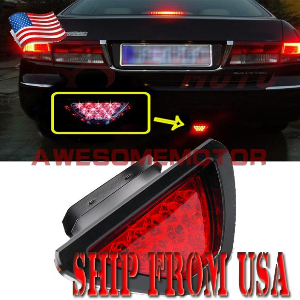 Us new 12smd led red blinking triangle brake drl lamp bulb flash for car 1 pcs