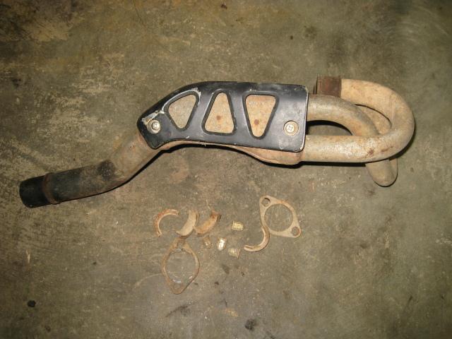 1986 honda xl250r - header pipe