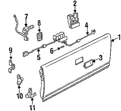 Gmc 15912467 genuine oem factory original latch