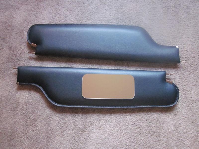 1966-70 impala convertible  new sun visors with vanity mirror dark blue