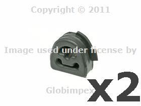 Mercedes w140 rear muffler hanger new (2) + 1 year warranty