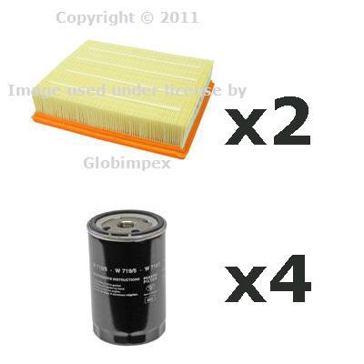 Vw passat 2.8 (98-05) oil air filters kit mann oem new + 1 year warranty