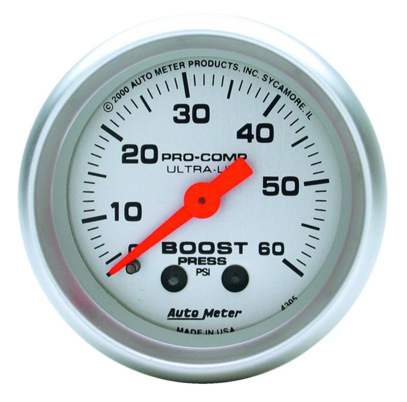 Auto meter 4305 ultra-lite; mechanical boost gauge