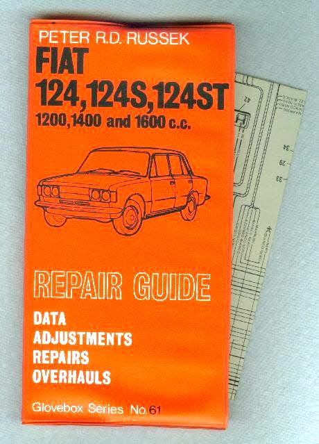 Fiat 124, 124s, 124st  repair guide  nos