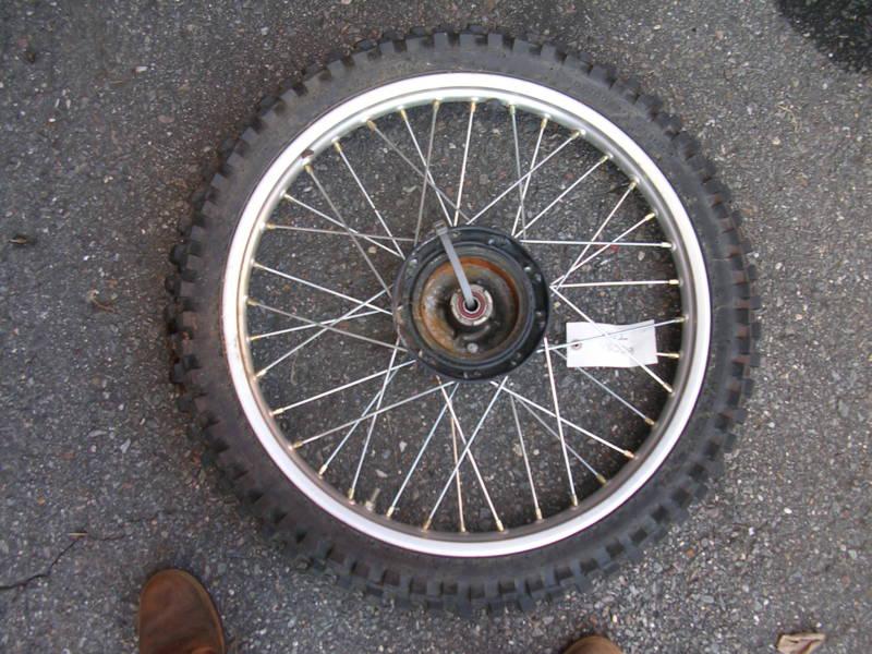 2002 honda xr200 front wheel rim hub 