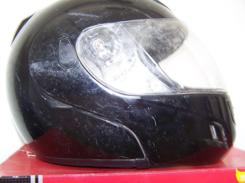 Bell lynx motorcycle helmet m dot black flip up