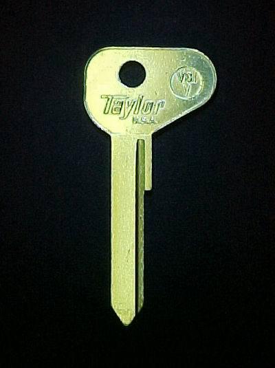 V81v key blank fits vintage volkswagon bus - van 1970 - 1979