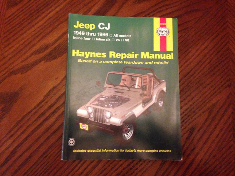 Jeep vintage 49-86 rebuilders manual repair haynes cj all models