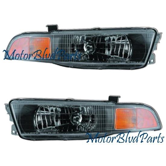 99-03 galant headlights headlamps passenger+driver pair