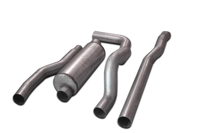 Bully dog 182040 rapid flow; cat-back aluminized steel exhaust system