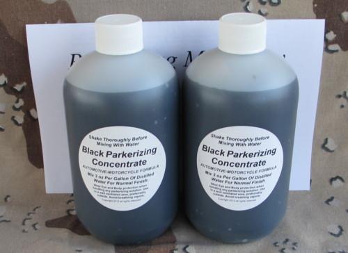 Harley-indian parkerizing black 2x16 oz single bottles