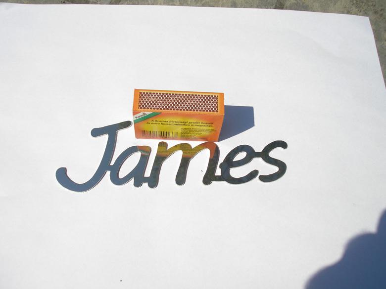James logo, metal, new (jus-nja-7n)