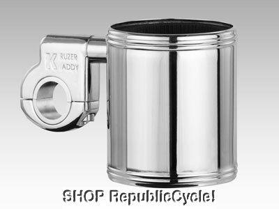 Kruzer kaddy motorcycle chrome drink holder *new*