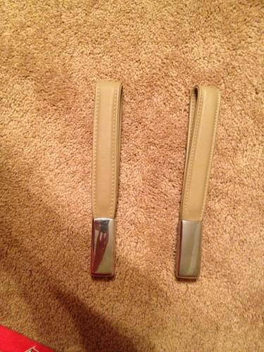 Jaguar xj6 xj12 xj40 x300 vdp grab handles overhead tan  leather interior