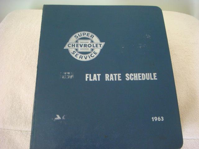 1963 super chevrolet flat rate schedule